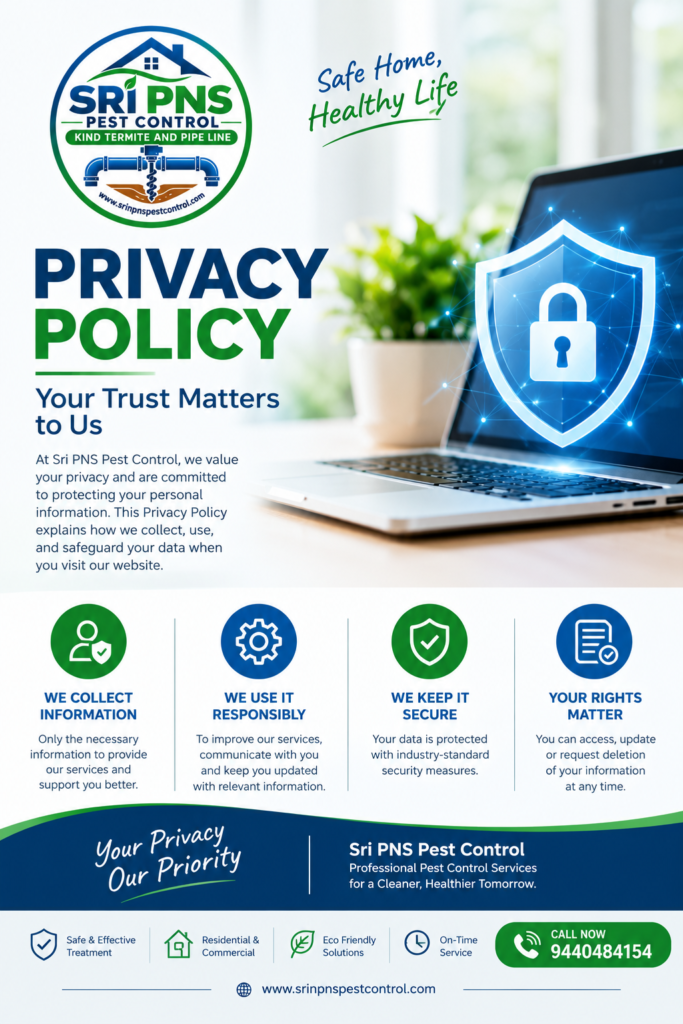 Sri PNS Pest Control Privacy Policy